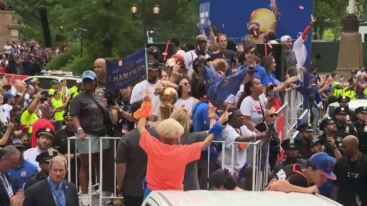 New York Knicks Hold Parade in Manhattan to Celebrate NBA Championship Victory