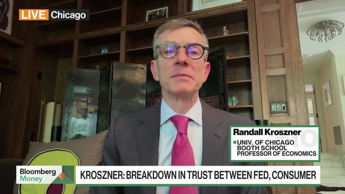 Kroszner Discusses Erosion of Trust Between Fed and Consumers on Bloomberg Money