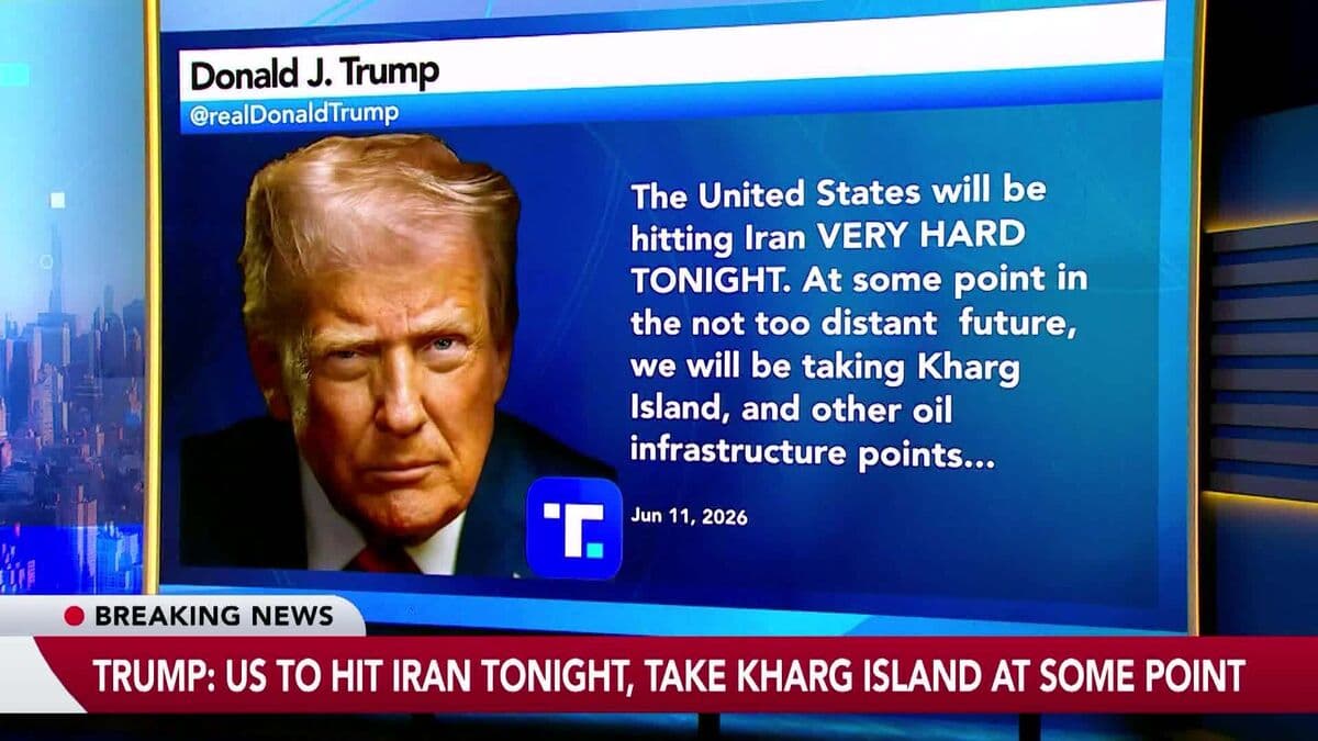 Trump Promises Strong US Response to Iran Threats Tonight