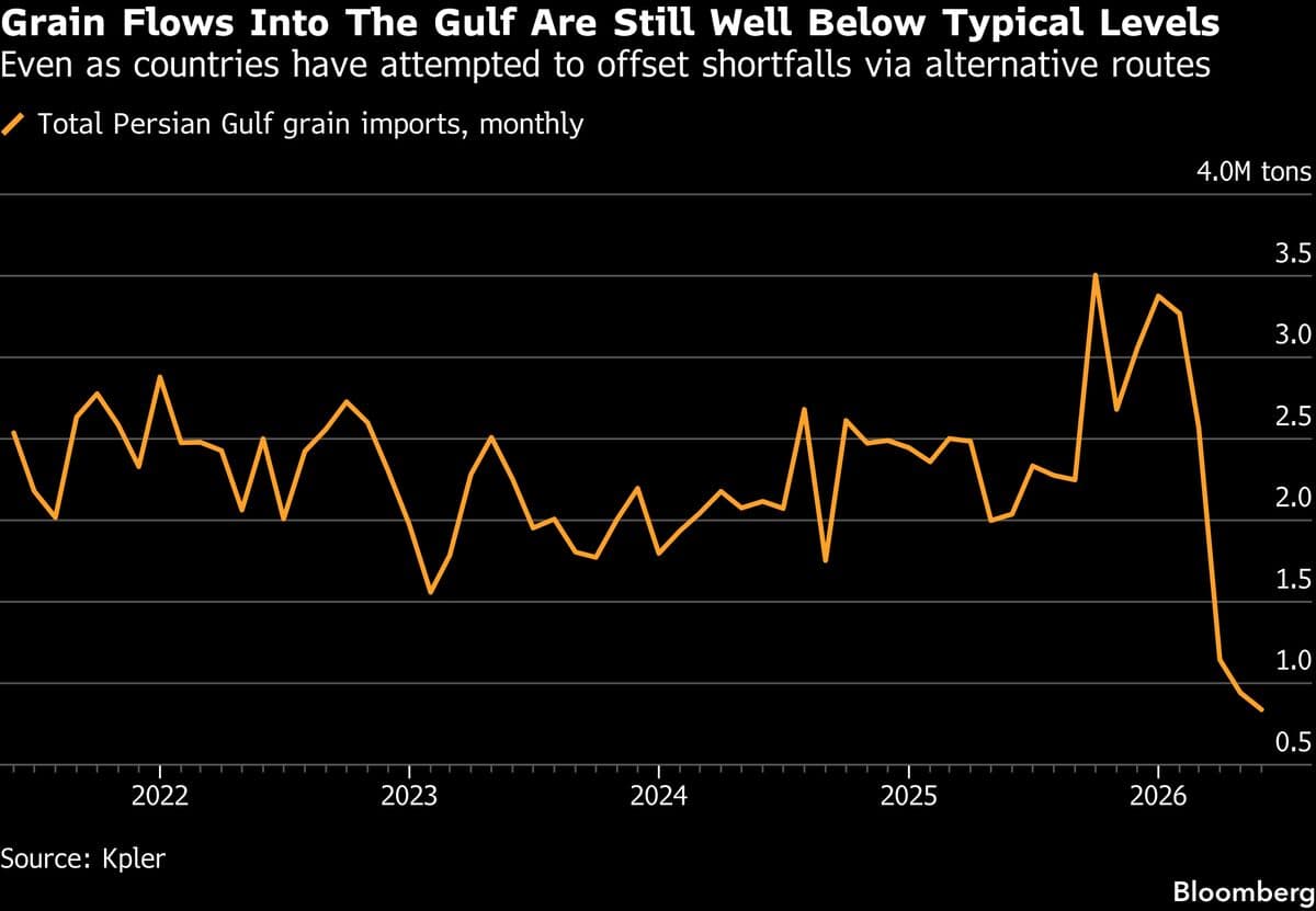 Potential Reopening of Hormuz Strait May Boost Gulf Grain Imports