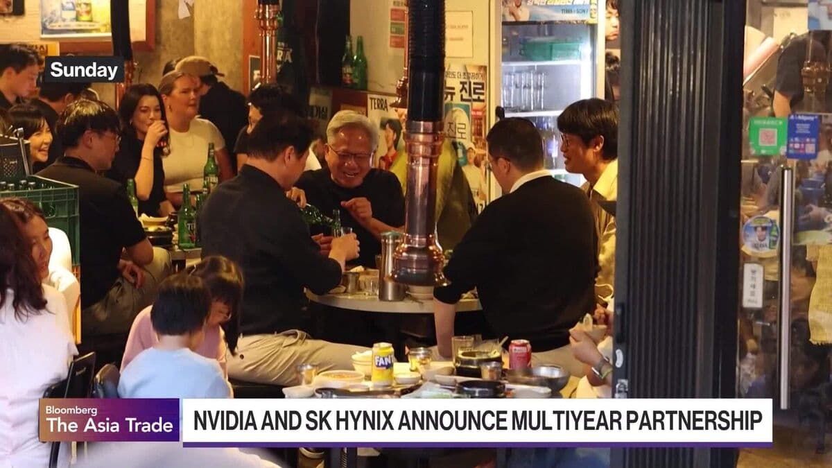 South Korean Stocks Decline Amid AI Investment Retreat; Jensen Huang Visits Seoul