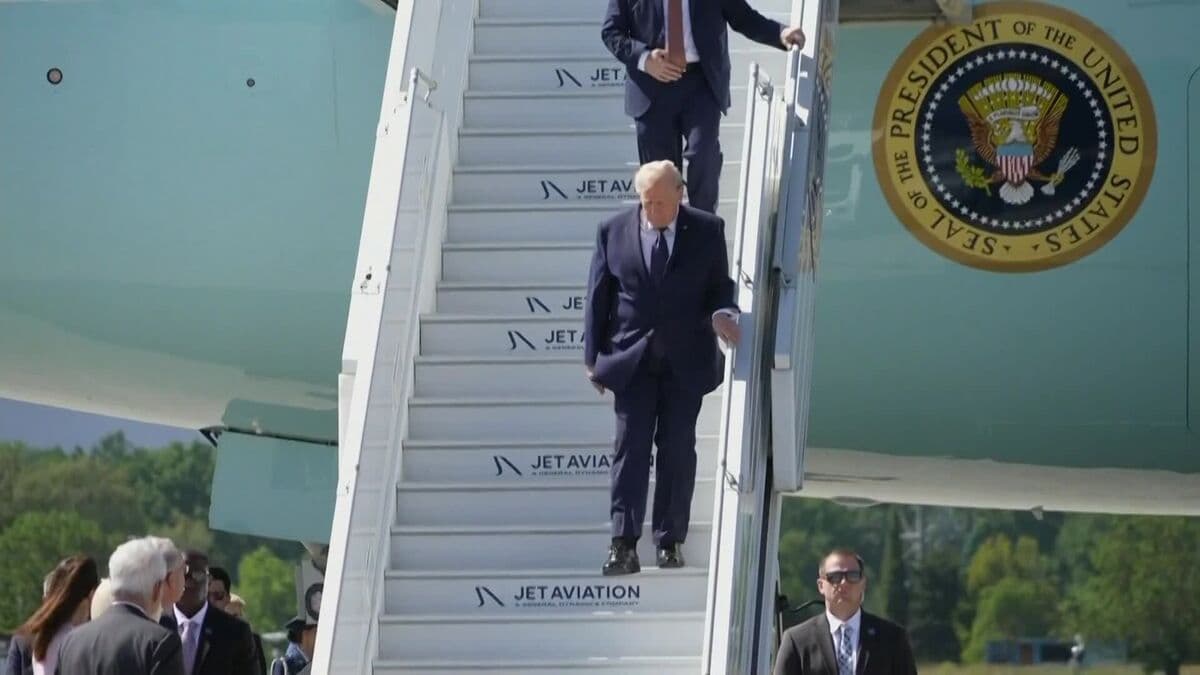 Trump Arrives in France for G7 Summit in Evian