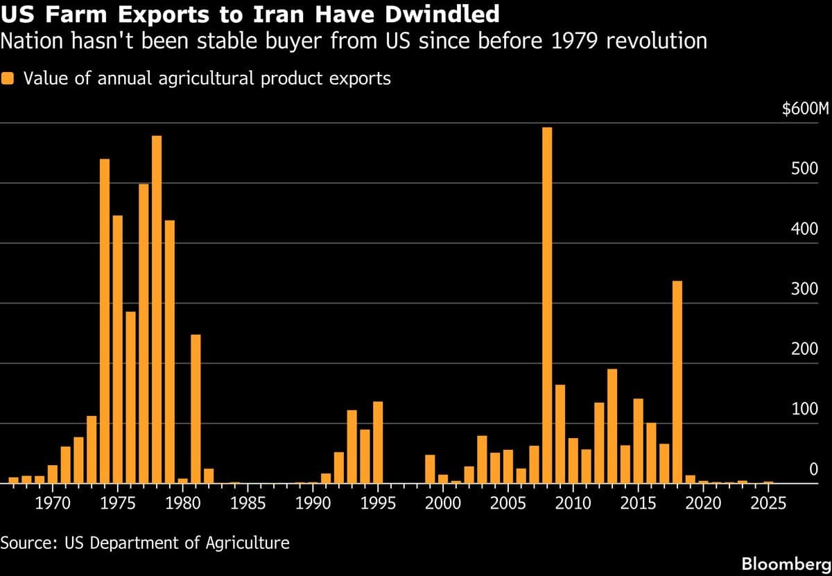 Trump Proposes Using Unfrozen Iranian Assets for American Grain Sales