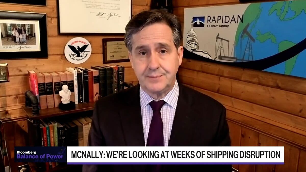 McNally: Oil Disruption From Hormuz Could Last Weeks
