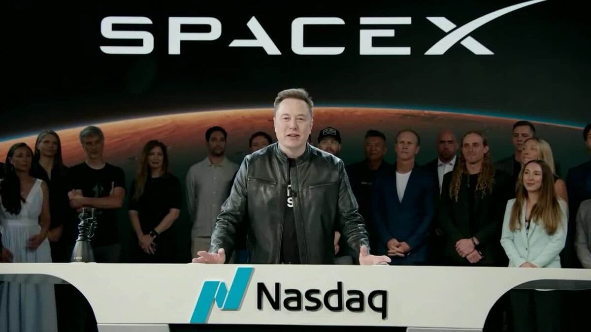 Elon Musk Discusses SpaceX's Future and History During IPO Day Ceremony