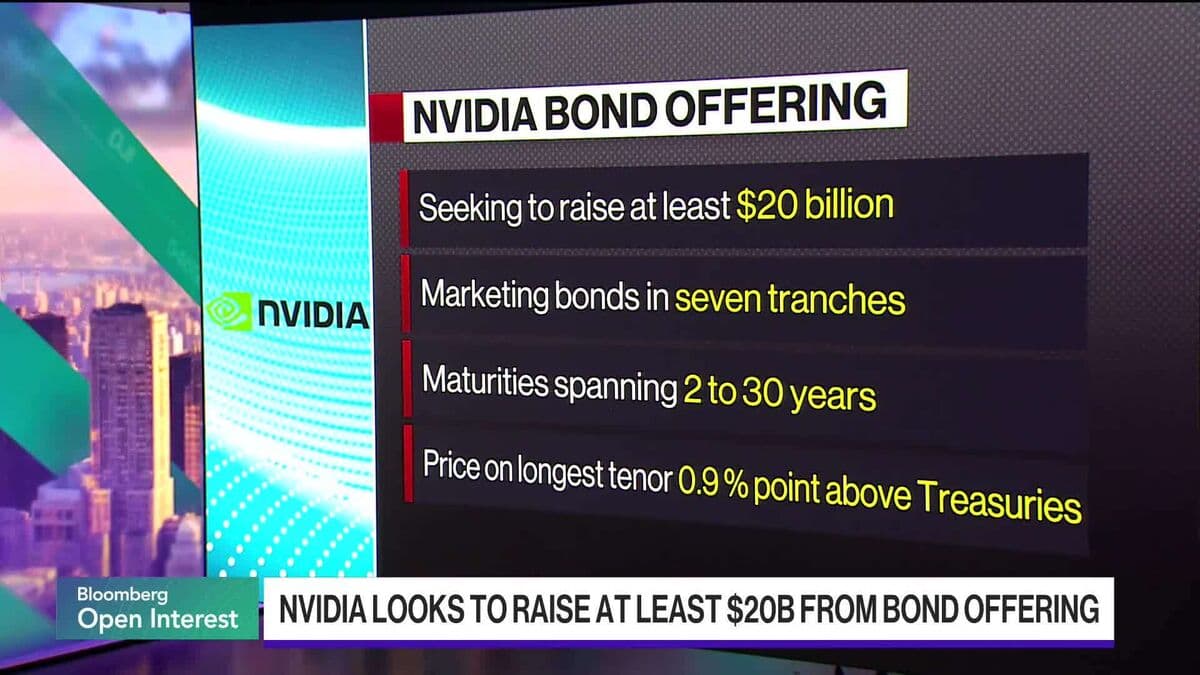 Nvidia Plans $20 Billion Corporate Bond Sale, Its First Since 2021