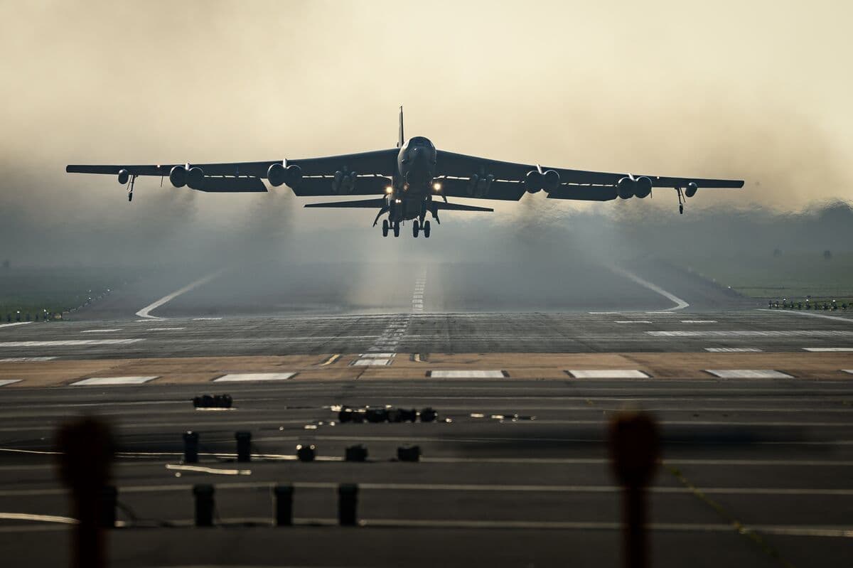 B-52 Bomber Crashes Shortly After Takeoff from California Air Base