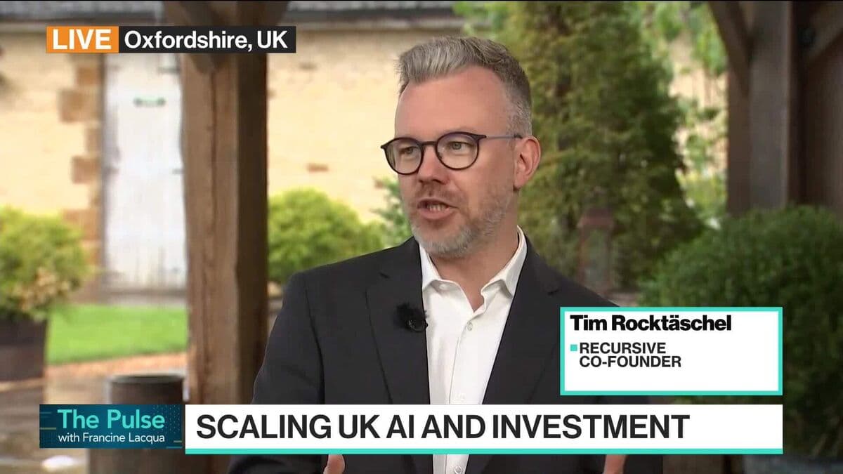 Recursive Co-Founder Tim Rocktäschel Discusses Insights on Bloomberg TV