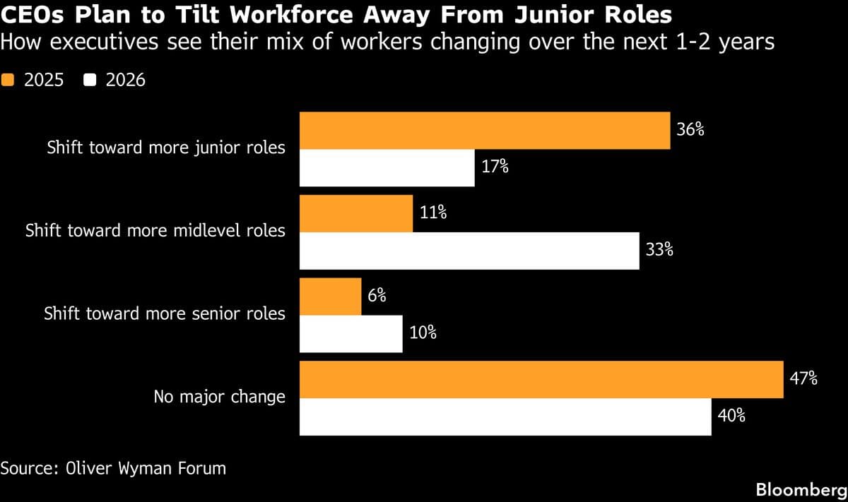Survey Indicates AI May Favor Older Workers in Job Market Dynamics