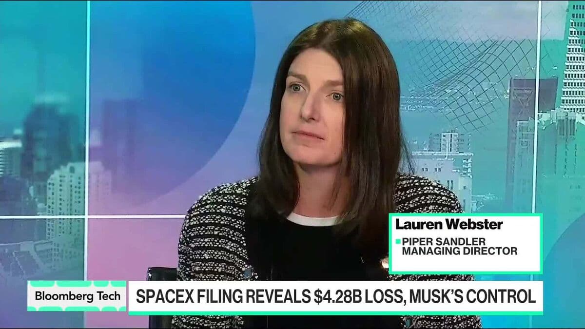 Piper Sandler's Webster Calls SpaceX IPO Filing 'Aspirational'