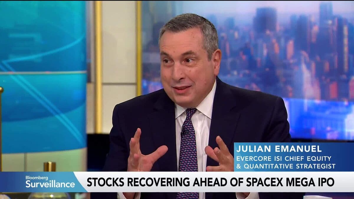Julian Emanuel: SpaceX IPO Signals Potential for Higher Market Prices