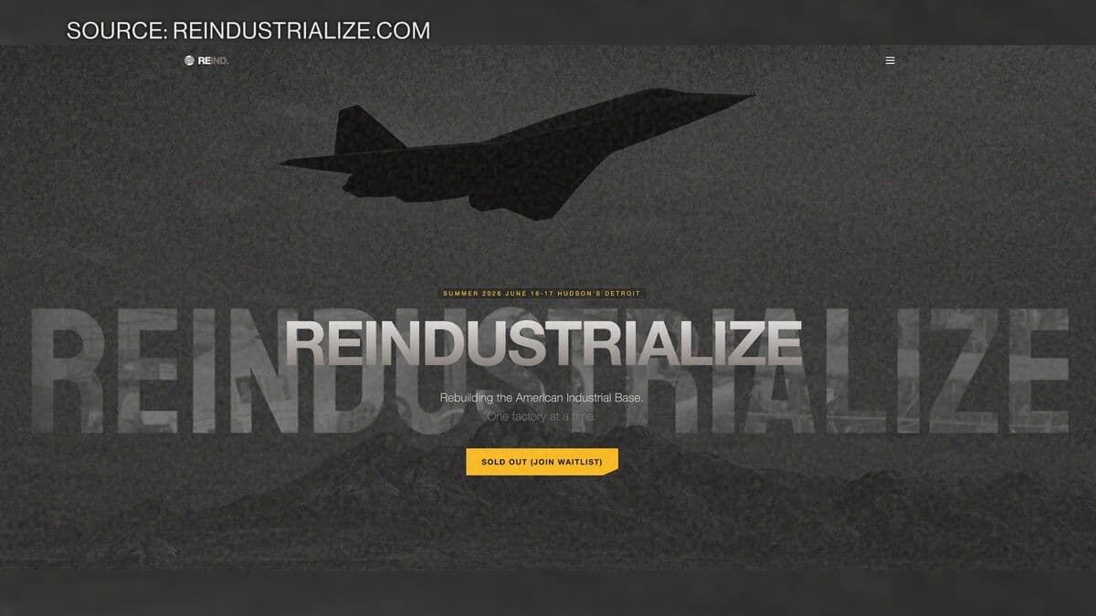 Reindustrialize Summit in Detroit Highlights Manufacturing's Role in National Strength
