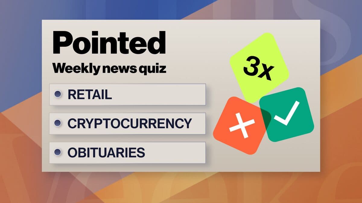 Weekly News Quiz Covers Retail, Cryptocurrency, and Obituaries