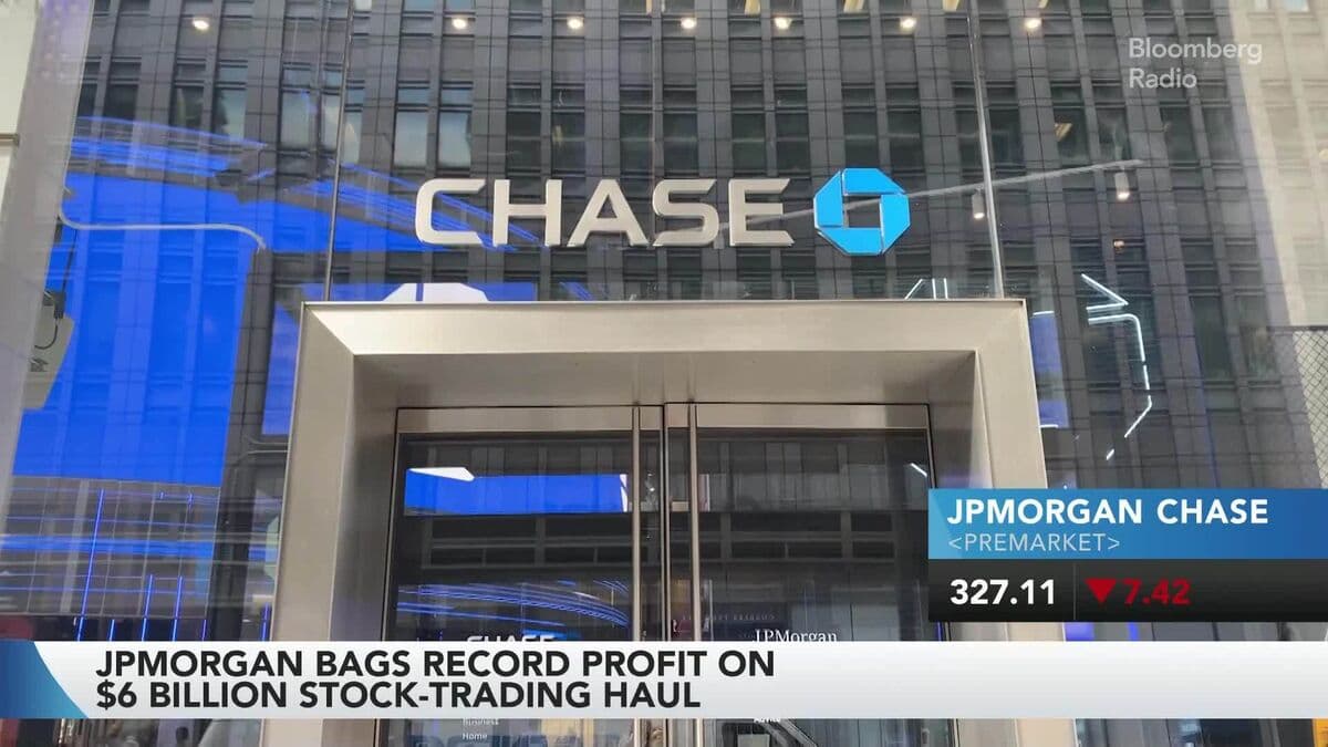 IBM Shares Decline Following Sales Shortfall; JPMorgan Reports Strong Equities Trading