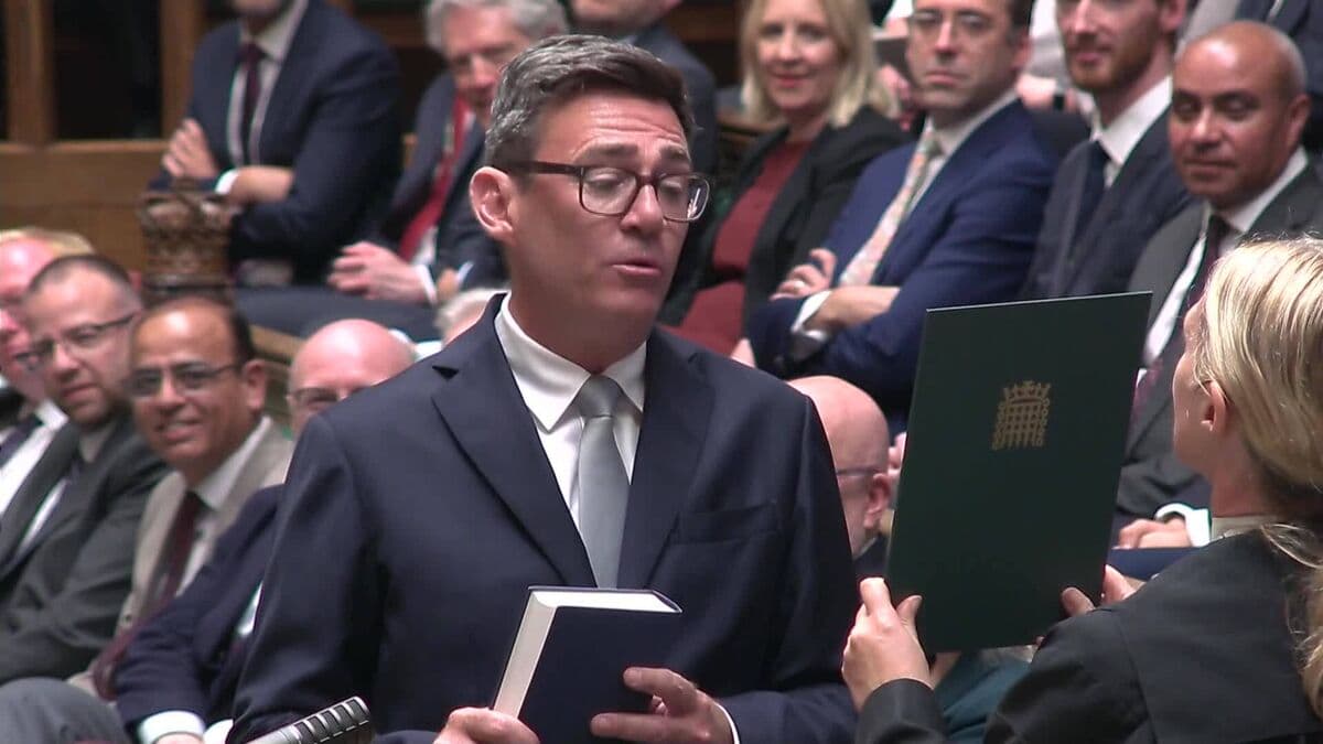 Andy Burnham Takes Oath as Member of Parliament for Makerfield