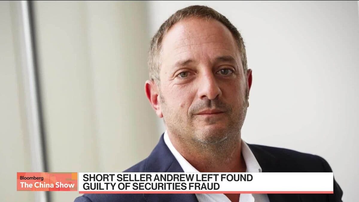 Short Seller Andrew Left Convicted of Securities Fraud by Federal Jury