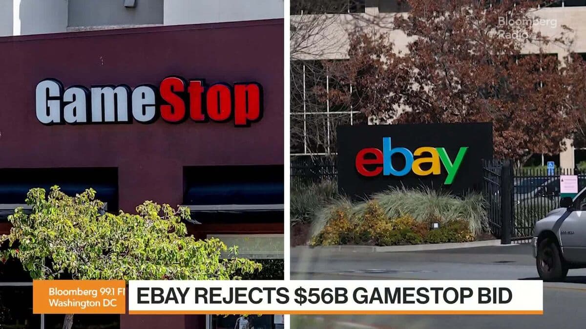 EBay Rejects GameStop's $56 Billion Takeover Offer as Unattractive