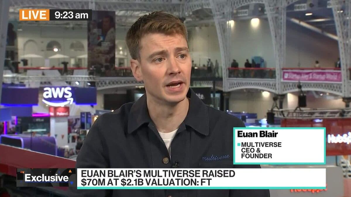 Euan Blair, CEO of Multiverse, Appears on Bloomberg TV for London Tech Week