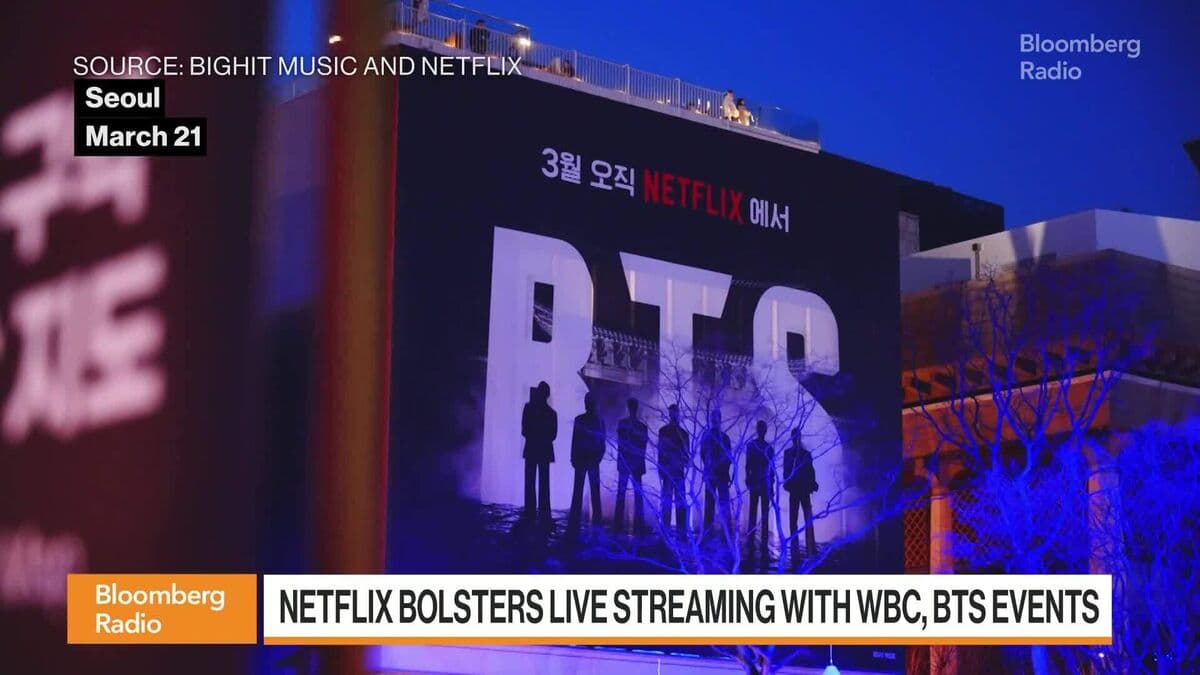 Netflix Bolsters Live Streaming With Splashy WBC, BTS Events