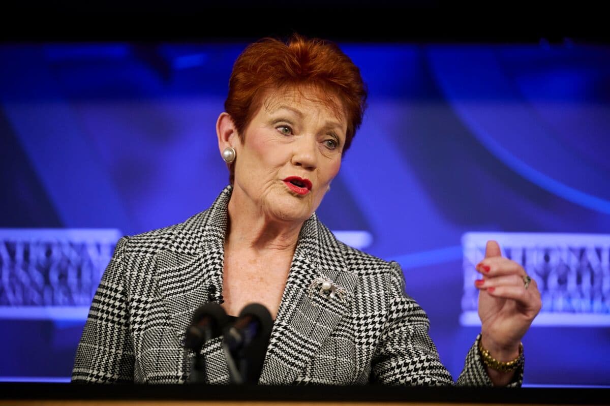 One Nation Leader Pauline Hanson Advocates for Monocultural Australia