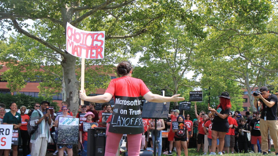 Protesters Gather at Bethesda Headquarters Against Xbox Layoffs