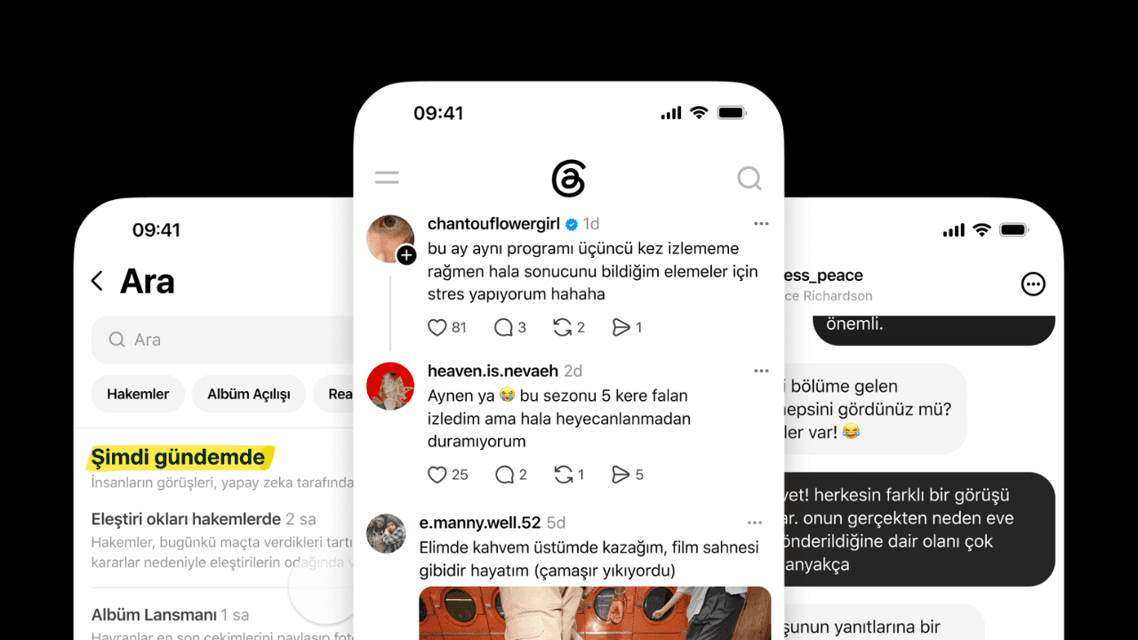 Threads Türkiye'de yeniden aktif hale geldi
