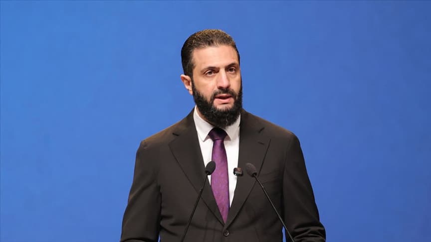 Suriye Cumhurbaşkanı Şara, "Suriye’yi çatışmalardan uzak tutarak kalkınma yolunda ilerlediklerini" söyledi