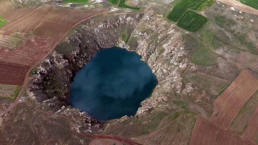 Kızılçan Gölü'nde su seviyesi son yılların zirvesine ulaştı