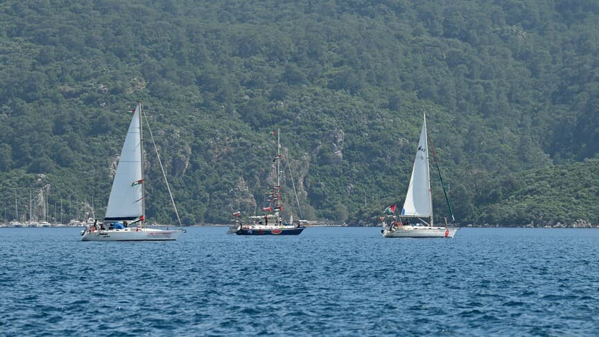Küresel Sumud Filosu Antalya açıklarında ilerliyor