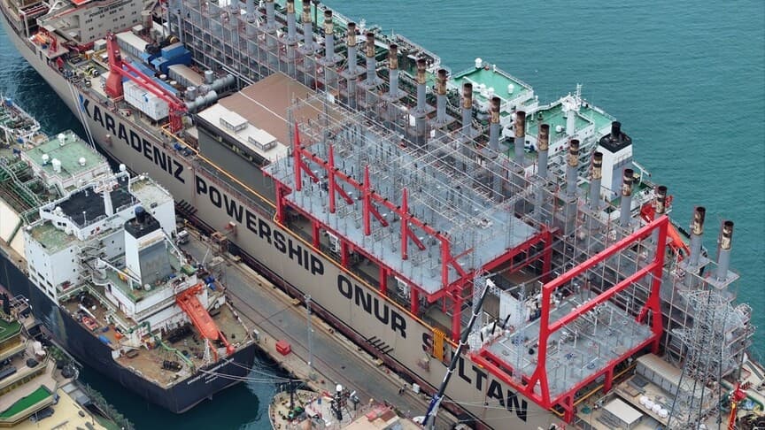 Powership yüzer enerji santralleri enerji arzına çözüm sunuyor
