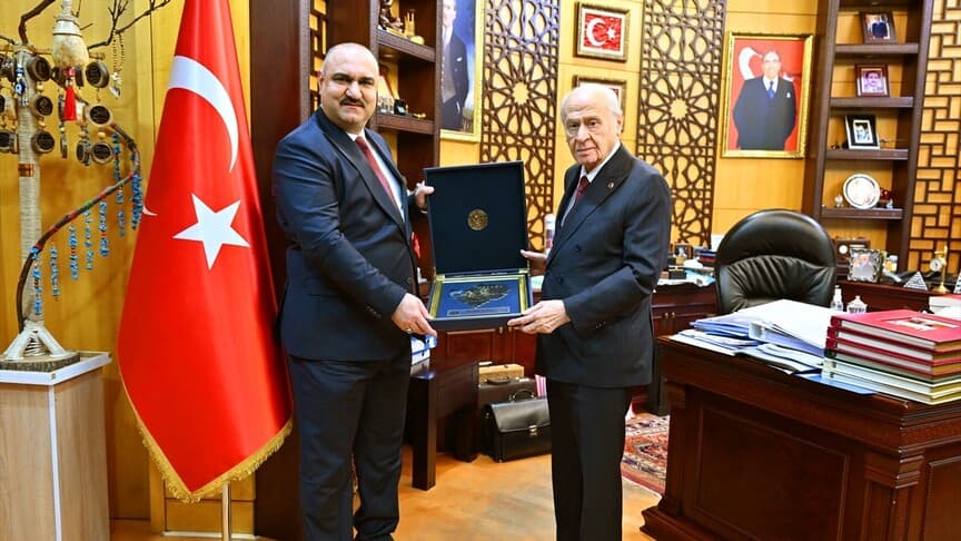 Bahçeli, Kerkük'ün yeni Valisi Ağa'yı kabul etti