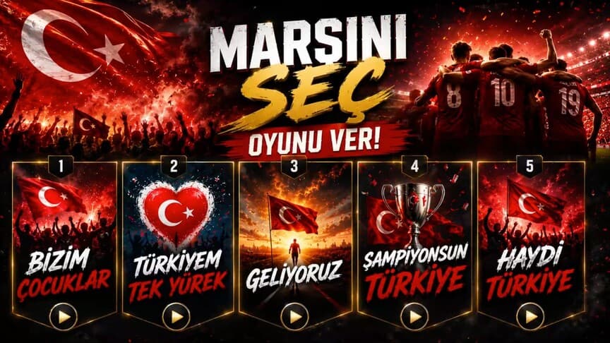 Güzel sanatlar liseleri milli takım marşları için halk oylamasına geçti