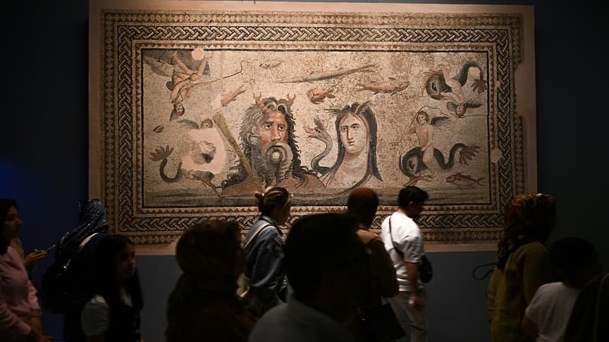 Zeugma Mozaik Müzesi'nde Kurban Bayramı'nda ziyaretçi artışı gözlemleniyor
