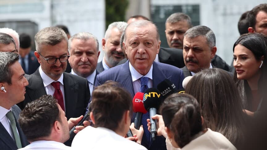 Cumhurbaşkanı Erdoğan, Cuma namazını Ayasofya'da kıldı