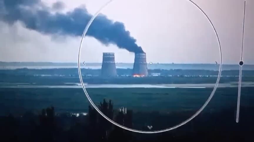 Ukrayna İHA'sı Zaporijya Nükleer Santrali'ne isabet etti