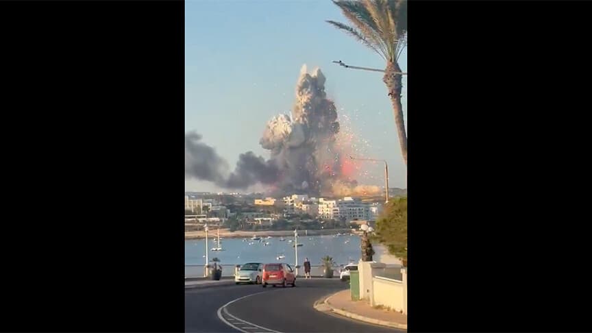 Malta'daki havai fişek fabrikasında patlama, 2 kişi yaralandı