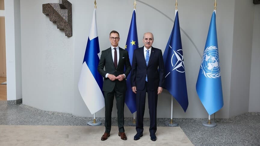 TBMM Başkanı Kurtulmuş, Finlandiya Cumhurbaşkanı Stubb ile görüştü