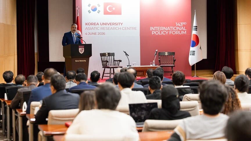 Dışişleri Bakanı Fidan, Kore Üniversitesi'nde uluslararası forumda konuştu