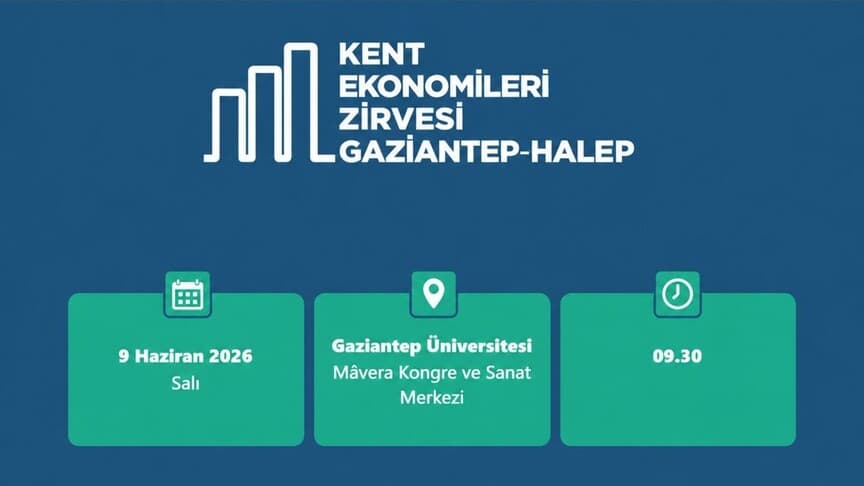 Gaziantep'te AA Kent Ekonomileri Zirvesi düzenlenecek