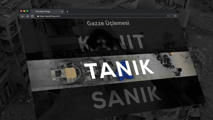 AA'nın "Gazatrilogy" internet sitesi yayında