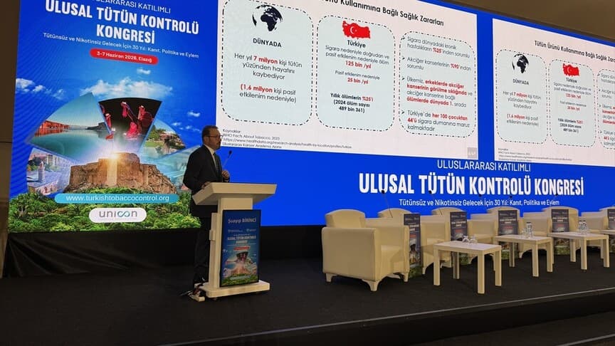 Elazığ'da "Ulusal Tütün Kontrolü Kongresi" sürüyor
