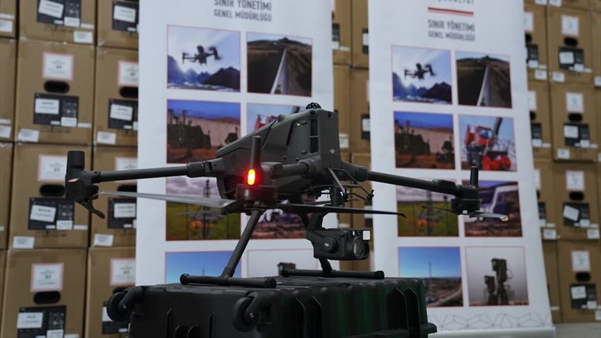 Sınır güvenliği için termal kameralı 391 dron envantere alındı