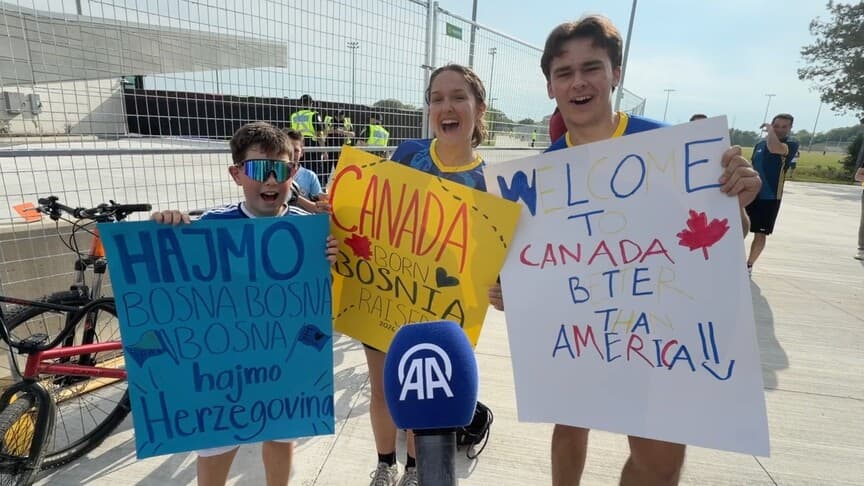 Toronto'da Bosna Hersek taraftarları Dünya Kupası coşkusunu yaşıyor