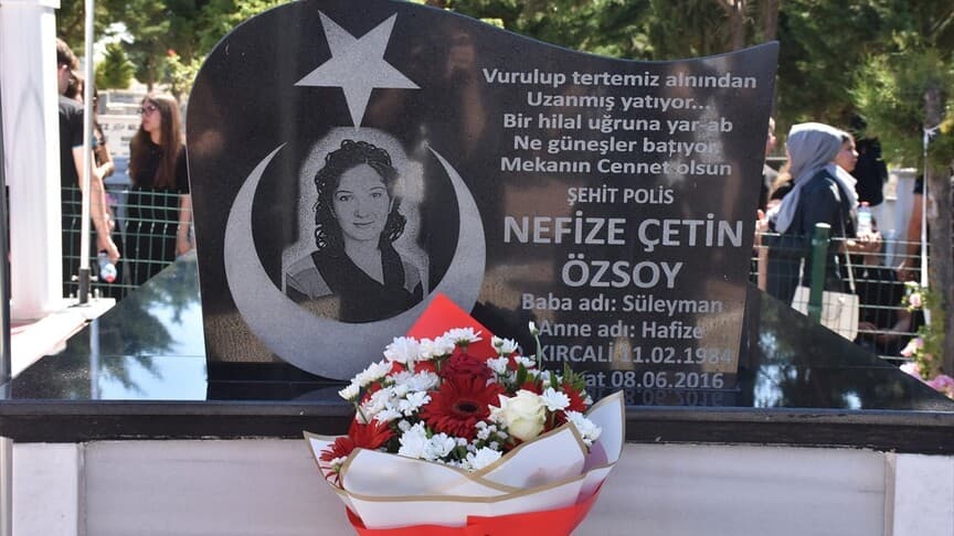 Şehit Nefize Çetin Özsoy, 10. yılında kabri başında anıldı