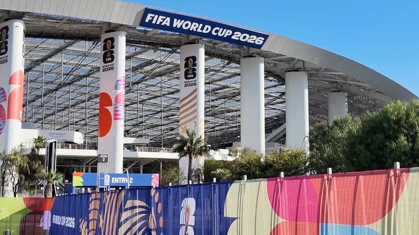 Los Angeles'taki SoFi Stadyumu, 2026 FIFA Dünya Kupası'na ev sahipliği yapacak.