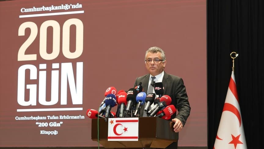 KKTC Cumhurbaşkanı Erhürman, Erdoğan'ın Doğu Akdeniz açıklamalarını destekledi