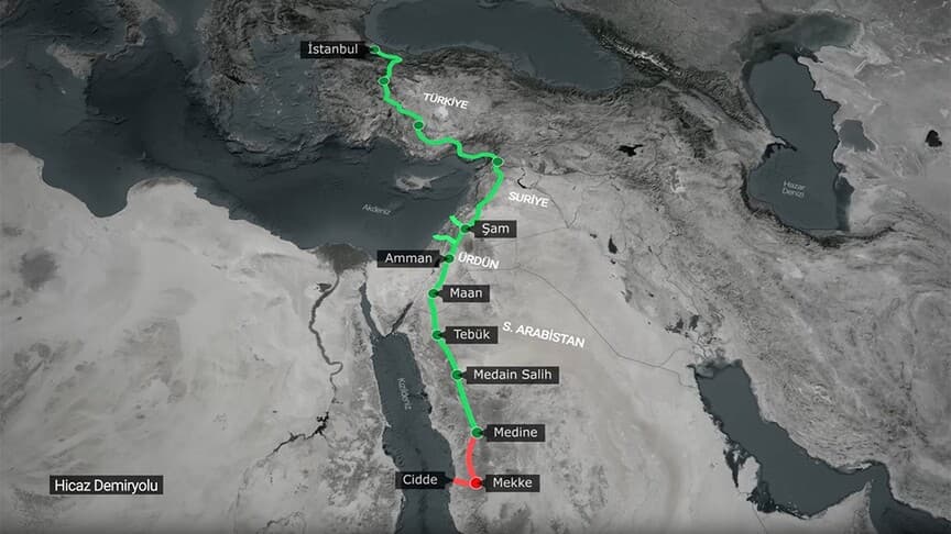 Türkiye, Hicaz Demir Yolu ile İsrail'i geçmeyi hedefliyor
