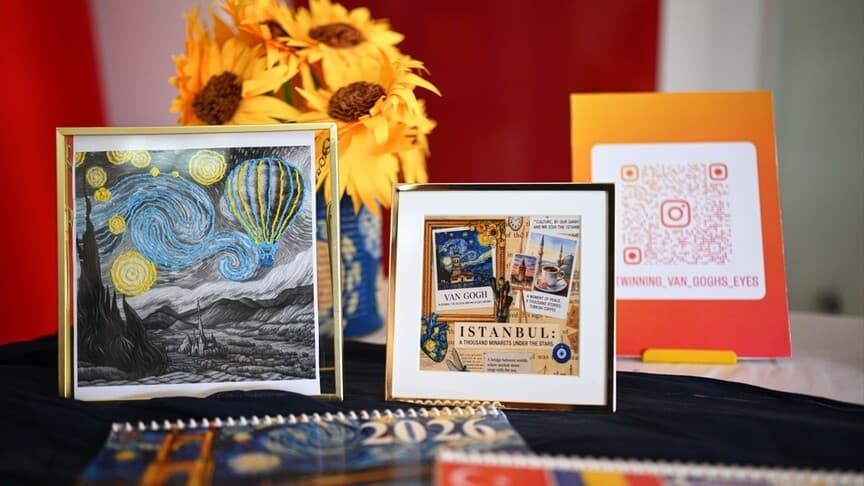Lise öğrencileri Van Gogh'un sanatını Türkiye ve Avrupa ile buluşturdu
