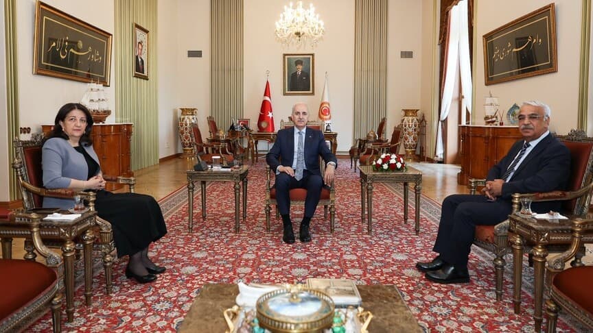 TBMM Başkanı Kurtulmuş, DEM Parti heyetini kabul etti