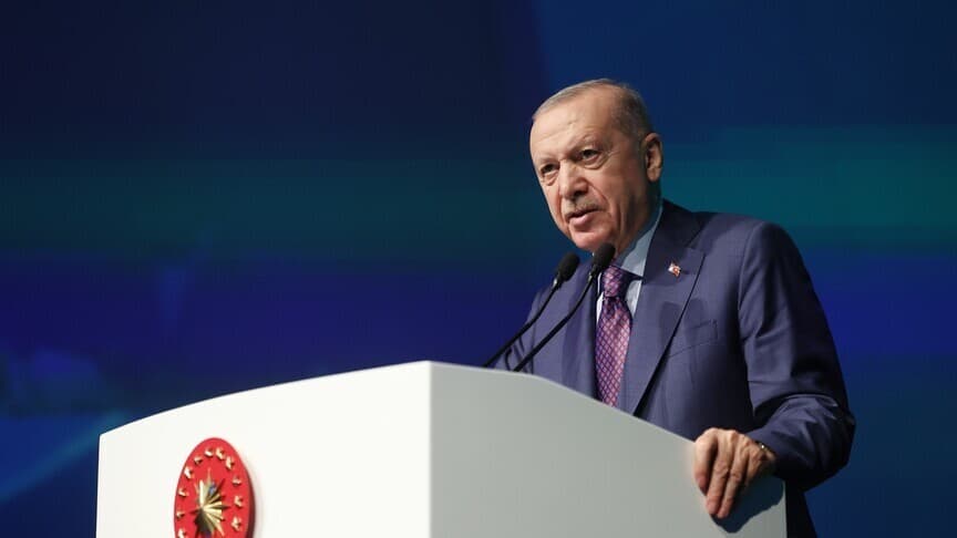 Cumhurbaşkanı Erdoğan, deniz kuvvetleri töreninde konuşma yapıyor